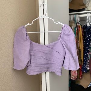 Zara Lavender Crop Top